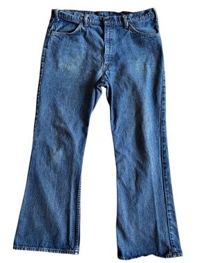 Vintage 1983 Levi’s 646 Orange Tab Flare Jeans Bell Bottom USA Talon Denim